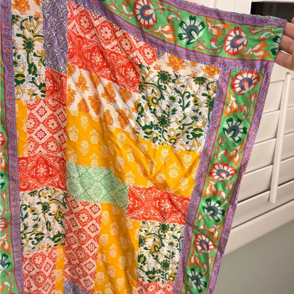Tolani Collection Patchwork Print Kimono Cardigan XL Boho - Picture 7 of 9